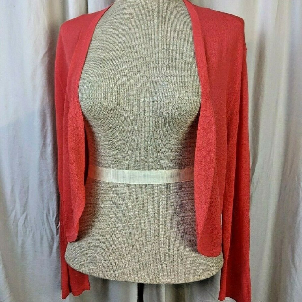NWT Salmon colored 3/4 sleeve Open Front Cardigan